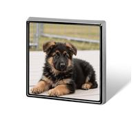 1 Inch Custom German Shepherd Puppies Lapel Pins for Suits Funny Brooches for Men Women Vintage Pin Badges for Bags Jackets Backpacks Hats Button Badge Collection Gifts-Square