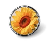 1 Inch Custom Hello Sunshine Floral Lapel Pins for Suits Funny Brooches for Men Women Vintage Pin Badges for Bags Jackets Backpacks Hats Button Badge Collection Gifts-Round