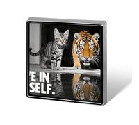 1 Inch Custom Positive Quotes Saying Lapel Pins for Suits Funny Brooches for Men Women Vintage Pin Badges for Bags Jackets Backpacks Hats Button Badge Collection Gifts-Square