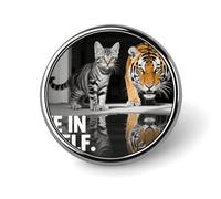 1 Inch Custom Positive Quotes Saying Lapel Pins for Suits Funny Brooches for Men Women Vintage Pin Badges for Bags Jackets Backpacks Hats Button Badge Collection Gifts-Round