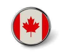 1 Inch Custom Retro Canada Flag Pattern Lapel Pins for Suits Funny Brooches for Men Women Vintage Pin Badges for Bags Jackets Backpacks Hats Button Badge Collection Gifts-Round