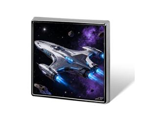1 Inch Custom Spaceship Voyage Lapel Pins for Suits Funny Brooches for Men Women Vintage Pin Badges for Bags Jackets Backpacks Hats Button Badge Collection Gifts-Square