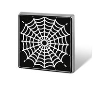 1 Inch Custom Spider Web Lapel Pins for Suits Funny Brooches for Men Women Vintage Pin Badges for Bags Jackets Backpacks Hats Button Badge Collection Gifts-Square