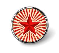 1 Inch Custom Vintage Circus Background Lapel Pins for Suits Funny Brooches for Men Women Vintage Pin Badges for Bags Jackets Backpacks Hats Button Badge Collection Gifts-Round