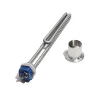 1 Inch DN25 Thread Immersion Water Heater Tube 304SUS Heating Element With Accessories 1Pcs(Grey,1 INCH 380V_5.5KW 320MM 304SUS)