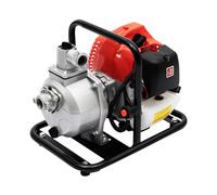 1-inch Gas-Powered Water Pump, 1400W 2-Stroke Gasoline Engine Water Transfer Pump Portable High Pressure Water Pump 40.2CC Air-Cooled for Garden Pool Pond Irrigation