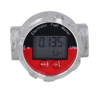 1 Inch High Accuracy Digital Turbine Flow Meter LCD Display for Gasoline Water 20MPa