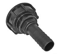 1 Inch IBC Tank Adapter S60x6 Thread with Hose Barb Fitting for Connecting to Rainwater Harvesting Systems and Outdoor Water Distribution Setups