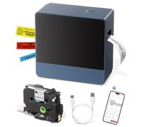 1 Inch Label Maker Machine with-Tape, 24mm Label Maker Large Print Rechargeable, Bluetooth Labeler Thermal Transfer Printer Print Labels-Waterproof 9mm~24mm, Auto-Cut, P780BT for Home Office Business