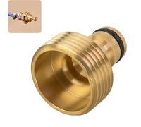1 Inch Male Thread Brass Quick Coupling Tap Adapter with 1 Inch Male Thread and Plug-In Coupling for Garden Hose (Compatible with Gardena Plug System)