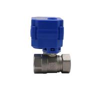 1 Inch Motorized Ball Valve 3 Wires 2 Point Control Stainless Steel Electric Ball Valve Electric Actuator AC/DC 9-24V 1Pcs(ADC9-24V_CR02)