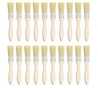 1 Inch Paint Brush, 20Pcs Disposable Chip Gloss Paintbrushes Set with Wooden Handle, Small Bristle Decorating Brushes for Furniture Painting Varnishes Glues DIY Projects Home Woodwork (1" 25mm)