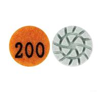 1 inch Polishing System for Stone and Concrete with Step by Step Grit Progression from 50 to 3000 for Professional Finish (200 Grit )