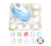 1 Inch Square Paper Puncher - Portable Rectangle/Stamp Shape Craft Hole Puncher for Scrapbooking, Photo Albums and Art Projects (Stamp shape)