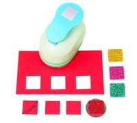 1 Inch Square Paper Puncher - Portable Rectangle/Stamp Shape Craft Hole Puncher for Scrapbooking, Photo Albums and Art Projects (Square)