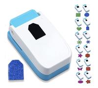 1 Inch Square Punch, 2025 New Craft Lever Punch, 12 Shapes for Paper Crafts, for Cardstock, Gift Wrapping, Greeting Cards and Scrapbooks (Tag shape style G)