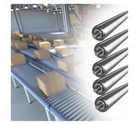 1-Inch Stainless Steel Conveyor Rollers - Heavy-Duty Replacement Parts for Industrial and Woodworking Applications - Durable, Corrosion-Resistant Design