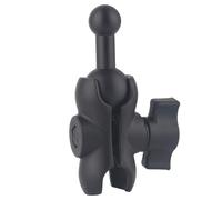 1 inch to 17mm Ball Adapter for RAM Mounts B Size Double Socket Arm, Compatible with Garmin GPS Bracket, 25mm Female Socket to 17mm Male Ball (2.4" Short Arm)