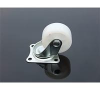 1 Inch White Nylon Caster Wheel Small Furniture Caster Wheel,Without Bearing for Coffee Table Desk Small Cupboard 2Pcs Casters