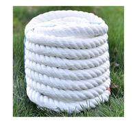 1 Inch White Weather-Resistant Pull Nylon Rope Cord, 3 Strand Twisted Braided Marine-Grade Dock Lines for Tur-of War Docking Pontoon Yacht Kayak Swing Hanging(100m)