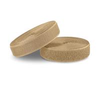 1 Inch x 5 Yd Coyote Tan Hook and Loop Non-Adhesive Interlocking Tape Thin Nylon Excellent Grip Heavy Duty Fastening Strips Fastener Roll for Bags Clothes Home Office School Car Craft Organization