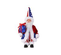 1 * Independence Day Cloth Doll with Top Hat and Flag or Pointed Hat and Present for Decoration Gift, Standing Uncle Sam Doll Ideal for Adorning, Enhancing Home Look, Excellent for Fami