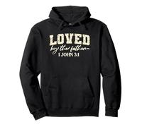 1 John 3:1 Christian Bible Verse Loved By The Father Pullover Hoodie