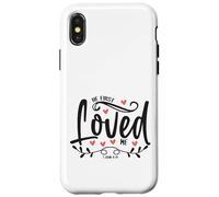 1 John 4:19 - He First Loved Me Bible Verse Gift Case for iPhone X/XS