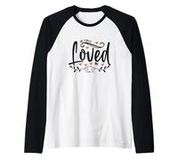 1 John 4:19 - He First Loved Me Bible Verse Gift Raglan Baseball Tee