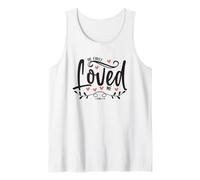 1 John 4:19 - He First Loved Me Bible Verse Gift Tank Top
