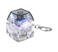 1-Key Mechanical Keycap Tester Keychain with LED Lighting for Stress Reduction and Relaxation for Home Or Office