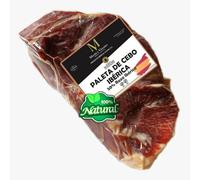 1 Kg Boneless Iberico Ham Shoulder Pata Negra - from Free Range Iberico Pigs Raised in Dehesas and 100% Natural Curation Process - Spanish Jamon Iberico - Paleta Iberica Deshuesada