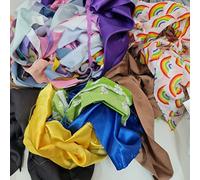 1 Kilo Bag of Fabric remnants-Fabric Off cuts-Perfect for Scrapbooking, Card Making, Doll Clothes & All Other Craft or Hobbying