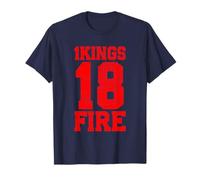 1 Kings 18 Fire Bible Chapter Jersey Design T-Shirt