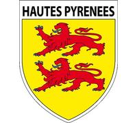 1 Large High Pyrenees Patch 9 x 8 cm - High Pyrenees Department 65 - High Pyrenees Sticker