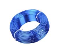 1 Large Roll 0.8mm/1mm/1.5mm/2mm/2.5mm/3.0mm Aluminium Soft Metal Crafts Beading Wire For Jewelry Making DIY(Blue,3.0mm (26 meters))
