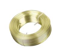 1 Large Roll 0.8mm/1mm/1.5mm/2mm/2.5mm/3.0mm Aluminium Soft Metal Crafts Beading Wire For Jewelry Making DIY(Light Yellow,3.0mm (26 meters))