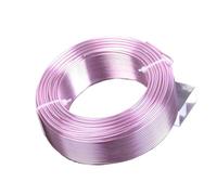 1 Large Roll 0.8mm/1mm/1.5mm/2mm/2.5mm/3.0mm Aluminium Soft Metal Crafts Beading Wire For Jewelry Making DIY(Pink,2.5mm (38 meters))