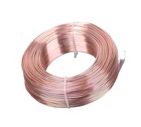 1 Large Roll 0.8mm/1mm/1.5mm/2mm/2.5mm/3.0mm Aluminium Soft Metal Crafts Beading Wire For Jewelry Making DIY(Rose Gold Color,3.0mm (26 meters))