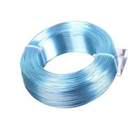 1 Large Roll 0.8mm/1mm/1.5mm/2mm/2.5mm/3.0mm Aluminium Soft Metal Crafts Beading Wire For Jewelry Making DIY(Blue3,2.0mm (47 meters))