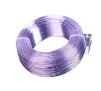 1 Large Roll 0.8mm/1mm/1.5mm/2mm/2.5mm/3.0mm Aluminium Soft Metal Crafts Beading Wire For Jewelry Making DIY(Light Violet,1.5mm (95 meters))