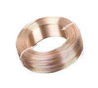 1 Large Roll 0.8mm/1mm/1.5mm/2mm/2.5mm/3.0mm Aluminium Soft Metal Crafts Beading Wire For Jewelry Making DIY(Light Gold Color,2.0mm (47 meters))