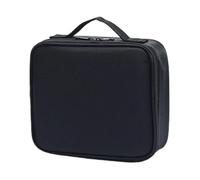 1 LastingTravel Cosmetic Organizers with Multi-Pocket Design, Water-Resistant Oxford Fabric Makeup Bag for Essentials Travel Toiletry Bag, Black, Mass Beauty