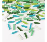 1 LB 5x20mm Glass Strips Mosaic Tiles for Home Decoration, Mini Recycled Glass Stick Tile for DIY Crafts Art & Children DIY Hobbies (RS300)