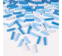 1 LB 5x20mm Glass Strips Mosaic Tiles for Home Decoration, Mini Recycled Glass Stick Tile for DIY Crafts Art & Children DIY Hobbies (RS201)