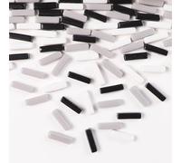 1 LB 5x20mm Glass Strips Mosaic Tiles for Home Decoration, Mini Recycled Glass Stick Tile for DIY Crafts Art & Children DIY Hobbies (RS100)