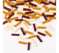 1 LB 5x20mm Glass Strips Mosaic Tiles for Home Decoration, Mini Recycled Glass Stick Tile for DIY Crafts Art & Children DIY Hobbies (RS400)