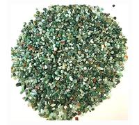 1 lb Natural Water Grass Agate Crystal Tumbled Chips Crushed Stone Healing Reiki Crystal Irregular Shaped Stones Jewelry Making Home Decoration (Water Grass Agate)