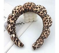 1 Leopard Pattern Headband And 1 Hair Ring, Female Hairstyle Accessories, Daily Fashion Styling, Suitable For Retro Style Wear.