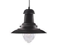Searchlight 4301BK Fisherman Light, black, clear glass